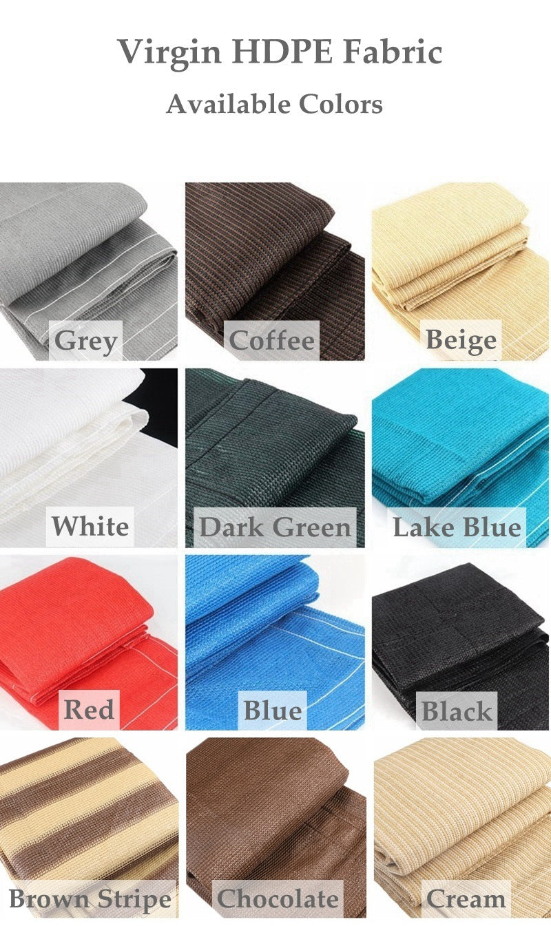 95% Anti-UV Grey Color HDPE Retractable Wave Canopy Garden Pergola Swimming Pool Shading Sails Sliding Canopy