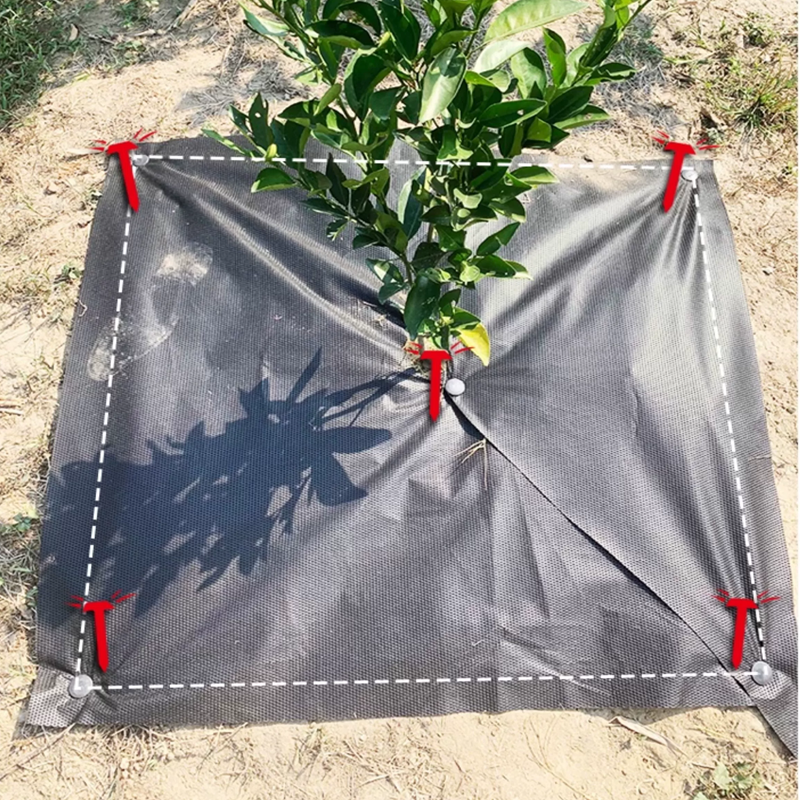 Biodegradable PLA Weed Mat Breathable Permeable Weed Barrier Cloth for Garden Orchard and Agricultural Weed Control