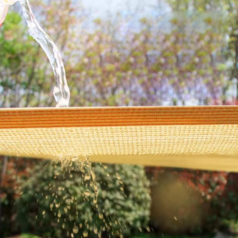85~90% Shading Beige Virgin HDPE Sunshade Net Balcony Screen Outdoor Anti-UV Sunscreen Fabric Camping Sun Shade Net