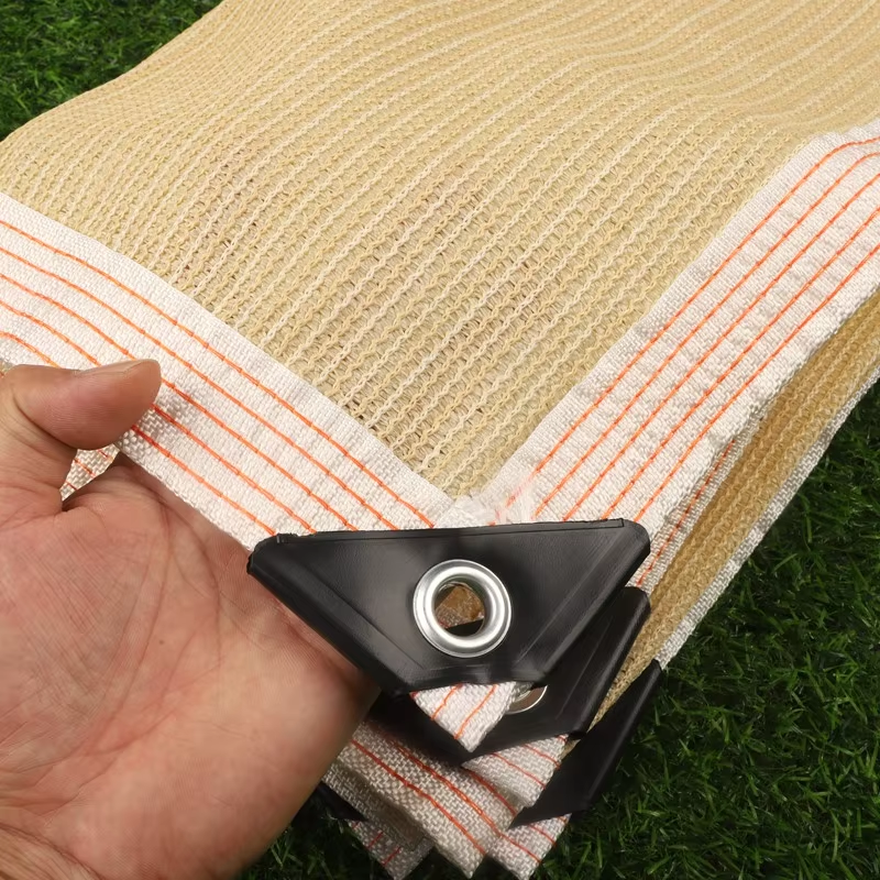 85~90% Shading Beige Virgin HDPE Sunshade Net Balcony Screen Outdoor Anti-UV Sunscreen Fabric Camping Sun Shade Net