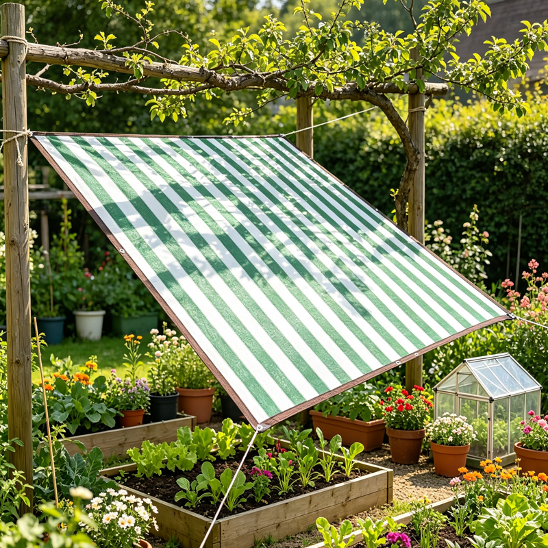 85~95% Anti UV Outdoor Patio Strip Color Sun Shade Net Car Garden Succulent Plants Sunshade Net Balcony Privacy Screen