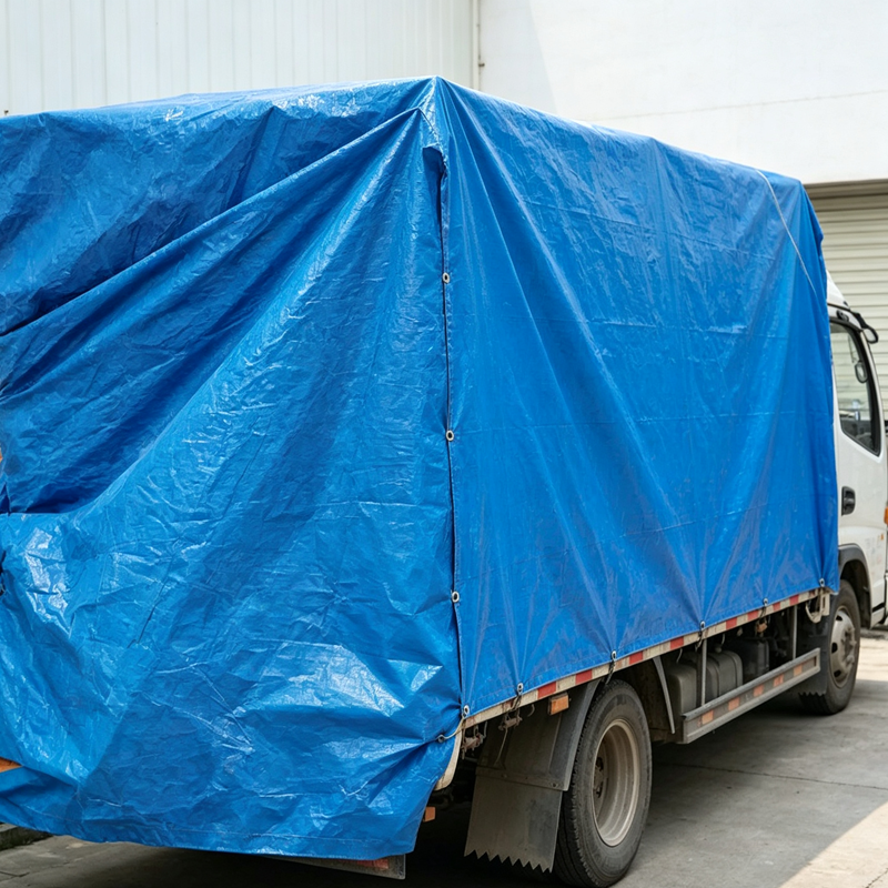 Blue Orange PE Tarpaulin Garden Waterproof Sun Shade Net Canopy Awnings Balcony Plants Cover Car Truck Rainproof Cloth