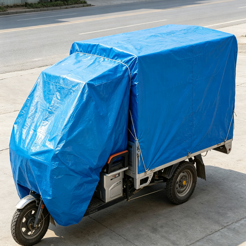 Blue Orange PE Tarpaulin Garden Waterproof Sun Shade Net Canopy Awnings Balcony Plants Cover Car Truck Rainproof Cloth