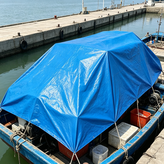 Blue Orange PE Tarpaulin Garden Waterproof Sun Shade Net Canopy Awnings Balcony Plants Cover Car Truck Rainproof Cloth