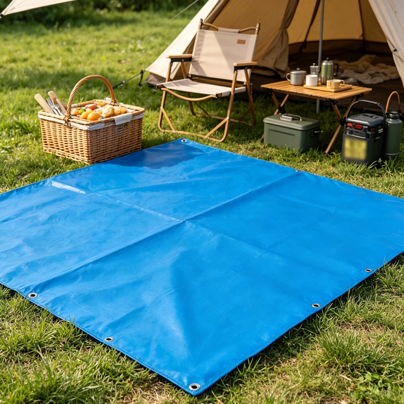 Blue Orange PE Tarpaulin Garden Waterproof Sun Shade Net Canopy Awnings Balcony Plants Cover Car Truck Rainproof Cloth