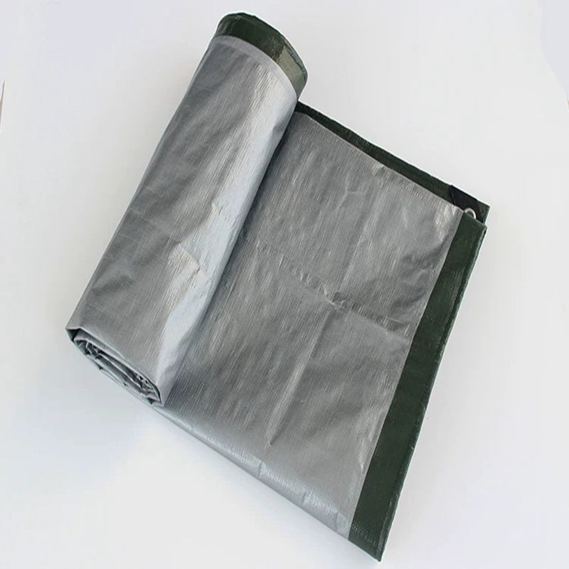 180GSM Green‑Silver Heavy‑Duty PE Tarpaulin Waterproof UV Resistant Outdoor Cover