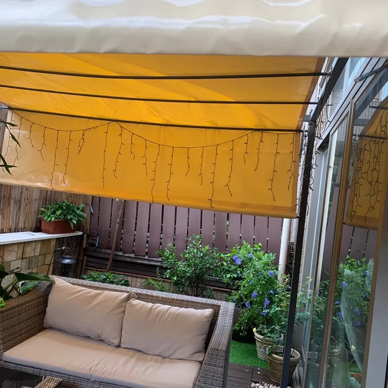 Yellow 500GSM Heavy Duty PVC Tarpaulin Waterproof Knife Cloth Camping Tent Groundsheet Gazebos Canopy Awnings Shading Sails