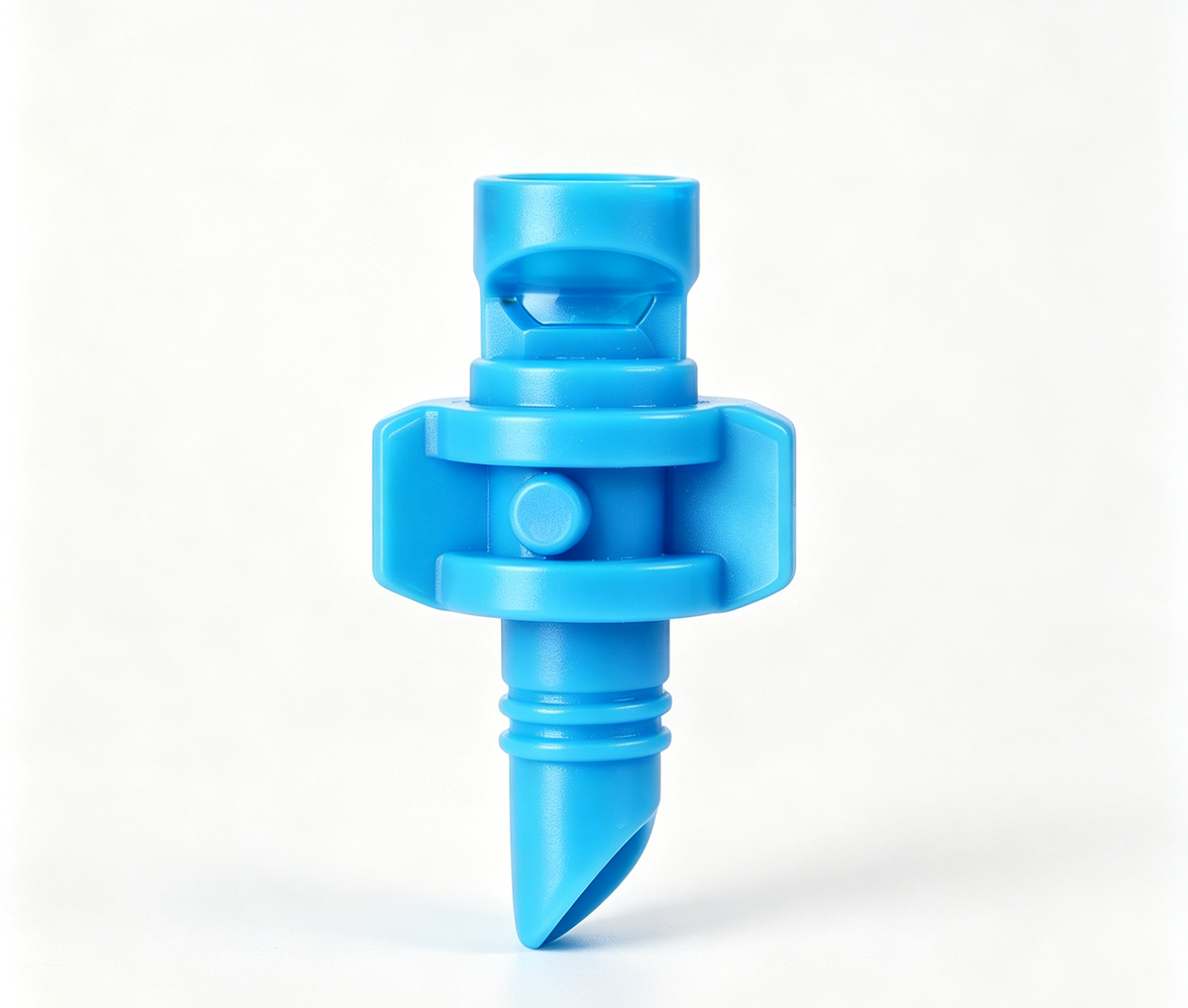 Refraction Micro Sprinkler 90 180 360 Degree Barb Insert Mist Nozzle for PE Pipe, Greenhouse Garden Irrigation Misting Sprayer 50Pcs/Pack