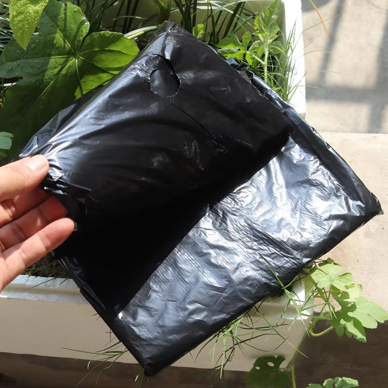5Holes 0.02mm Black Garden Film Agricultural Plants Grow Film Protection Cover Greenhouse Perforated PE Mulch Film