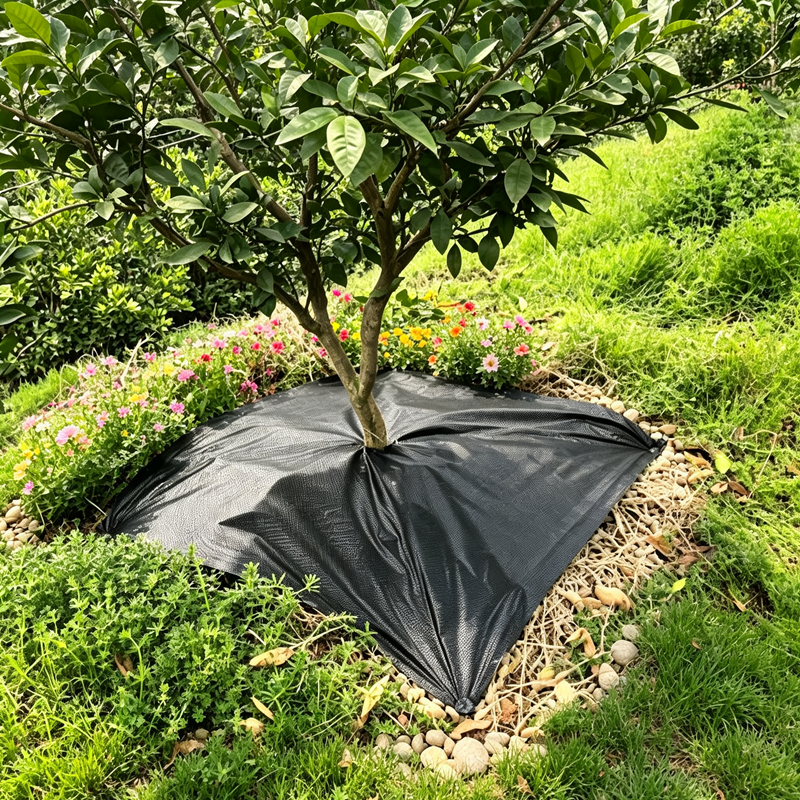 Biodegradable PLA Weed Mat Breathable Permeable Weed Barrier Cloth for Garden Orchard and Agricultural Weed Control