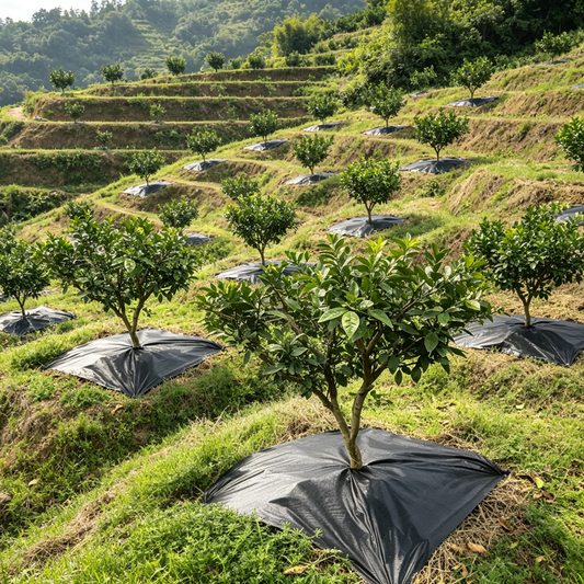 Biodegradable PLA Weed Mat Breathable Permeable Weed Barrier Cloth for Garden Orchard and Agricultural Weed Control