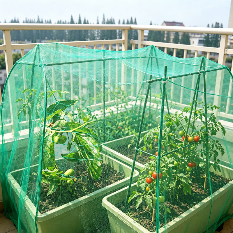 Customizable brand‑new polyethylene green fold‑able eco‑friendly bird‑proof net, suitable for protecting fruit trees and gardens in courtyards