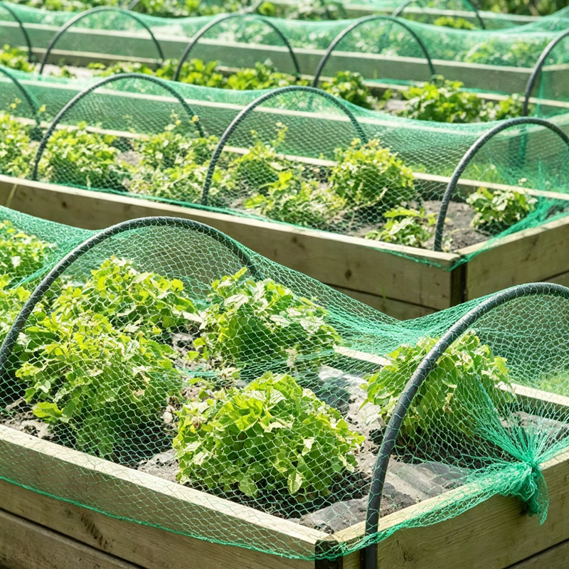 Customizable brand‑new polyethylene green fold‑able eco‑friendly bird‑proof net, suitable for protecting fruit trees and gardens in courtyards