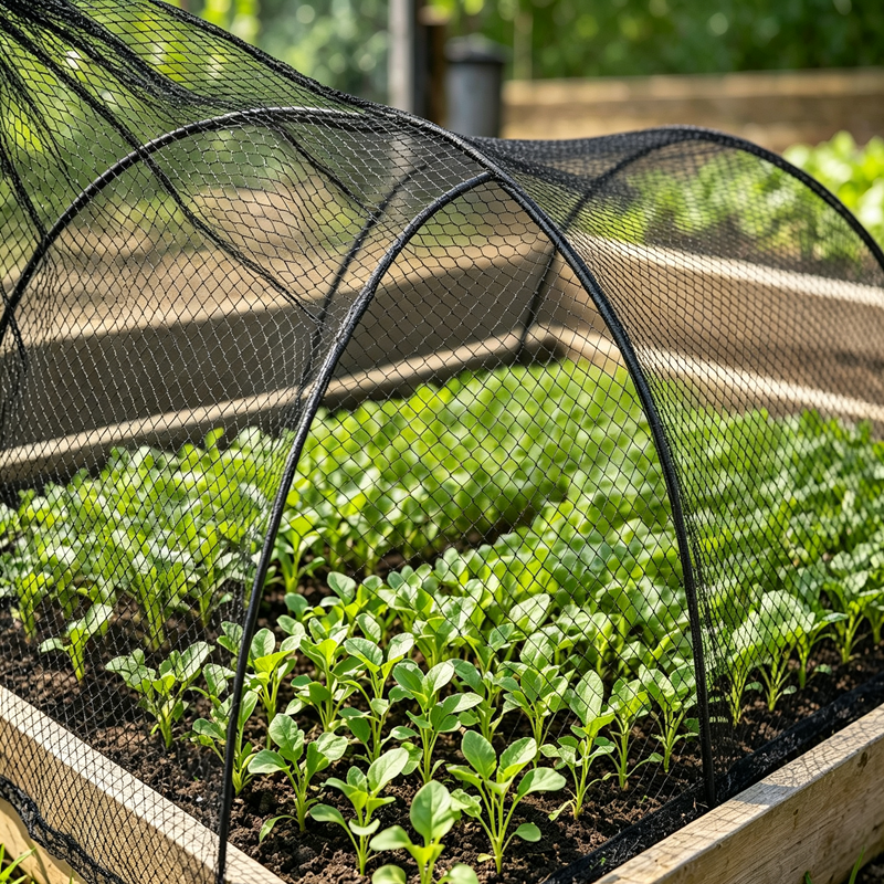 Black HDPE Bird Netting Large Diamond Mesh Anti‑Bird Net for Fruit Trees Orchard Poultry Pond Vegetable Garden Protection