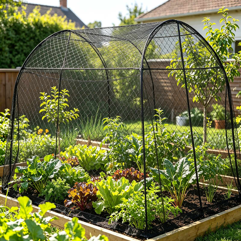 Black HDPE Bird Netting Large Diamond Mesh Anti‑Bird Net for Fruit Trees Orchard Poultry Pond Vegetable Garden Protection