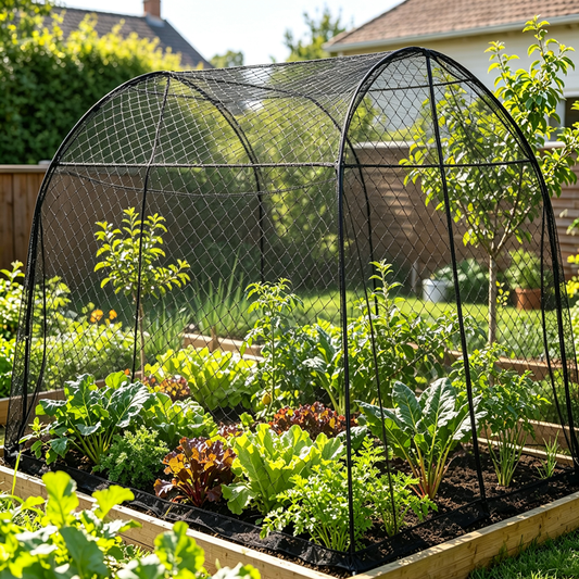 Black HDPE Bird Netting Large Diamond Mesh Anti‑Bird Net for Fruit Trees Orchard Poultry Pond Vegetable Garden Protection