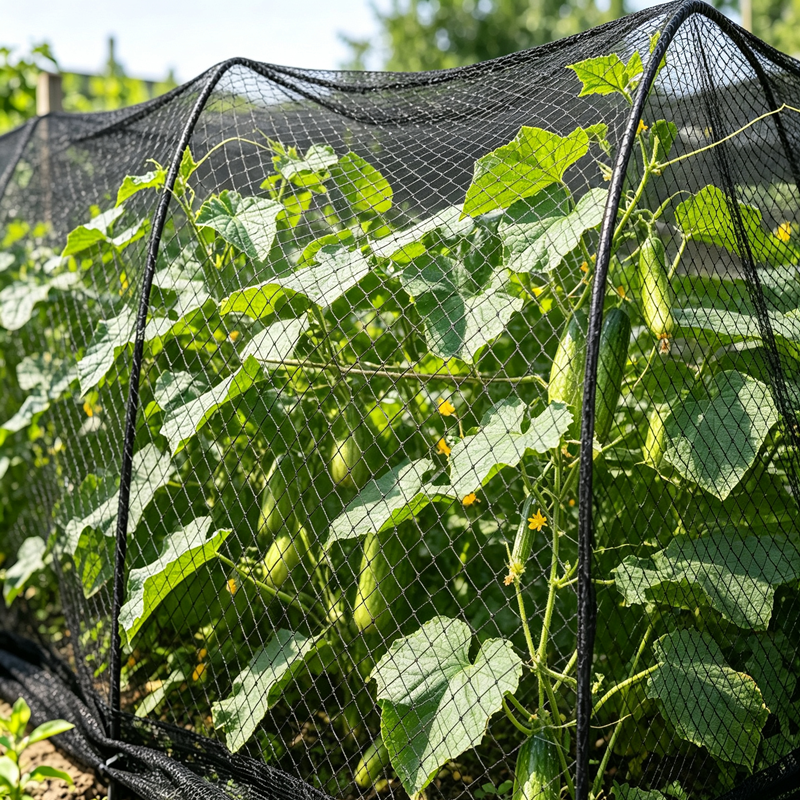 Black HDPE Bird Netting Large Diamond Mesh Anti‑Bird Net for Fruit Trees Orchard Poultry Pond Vegetable Garden Protection