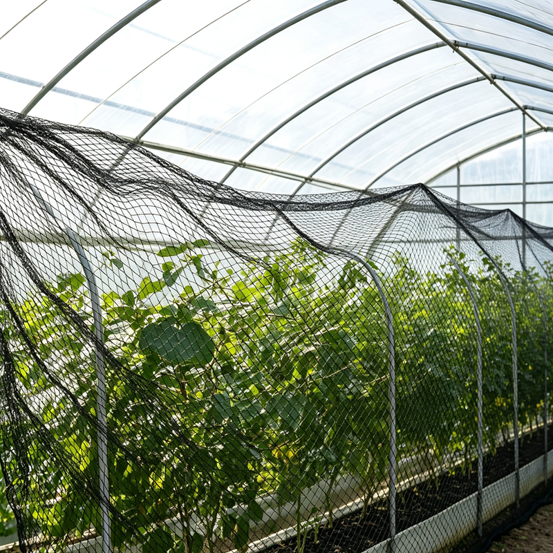 Black HDPE Bird Netting Large Diamond Mesh Anti‑Bird Net for Fruit Trees Orchard Poultry Pond Vegetable Garden Protection