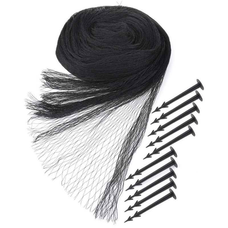 Black HDPE Bird Netting Large Diamond Mesh Anti‑Bird Net for Fruit Trees Orchard Poultry Pond Vegetable Garden Protection