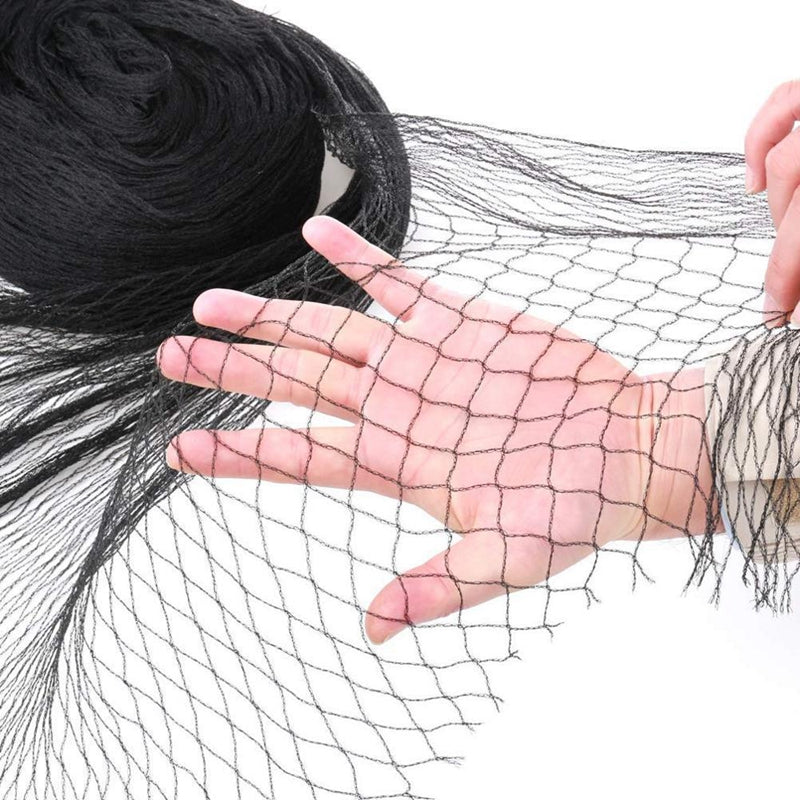 Black HDPE Bird Netting Large Diamond Mesh Anti‑Bird Net for Fruit Trees Orchard Poultry Pond Vegetable Garden Protection