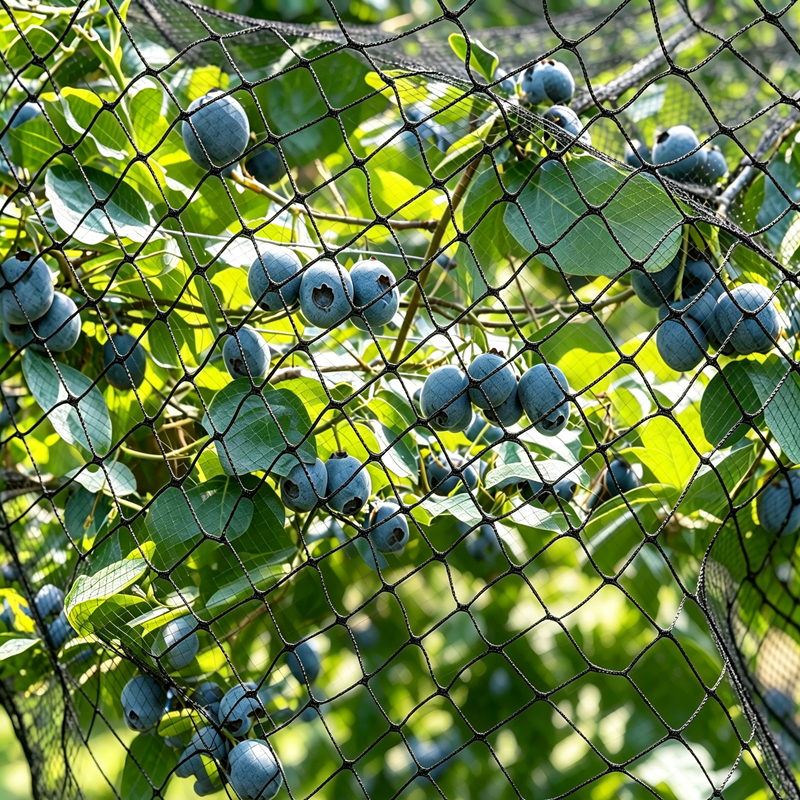 Black HDPE Bird Netting Large Diamond Mesh Anti‑Bird Net for Fruit Trees Orchard Poultry Pond Vegetable Garden Protection