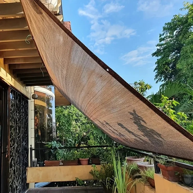 85~90% Shading Anti-UV Coffee Brown HDPE Sun Shade Net Swimming Pool Sunshade Mesh Balcony Screen