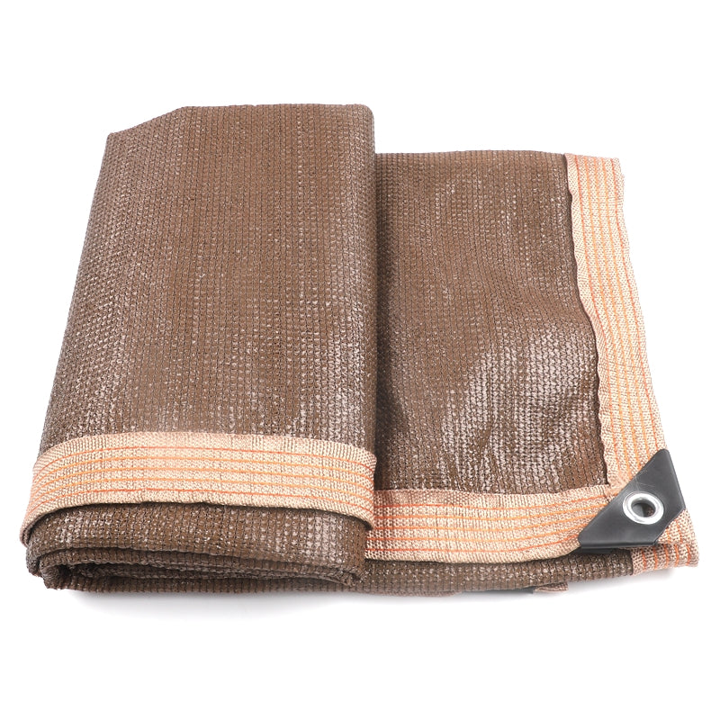 90% Shade Anti UV Chocolate Brown HDPE Sun Shade Net Garden Plants Sunshade Net Cover Mesh Balcony Privacy Screen