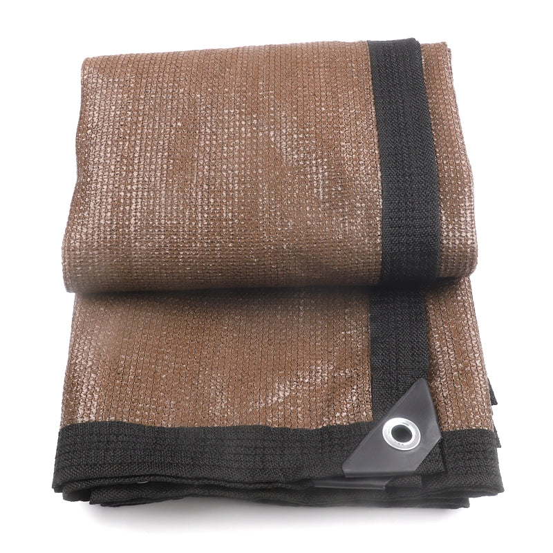 90% Shade Anti UV Chocolate Brown HDPE Sun Shade Net Garden Plants Sunshade Net Cover Mesh Balcony Privacy Screen