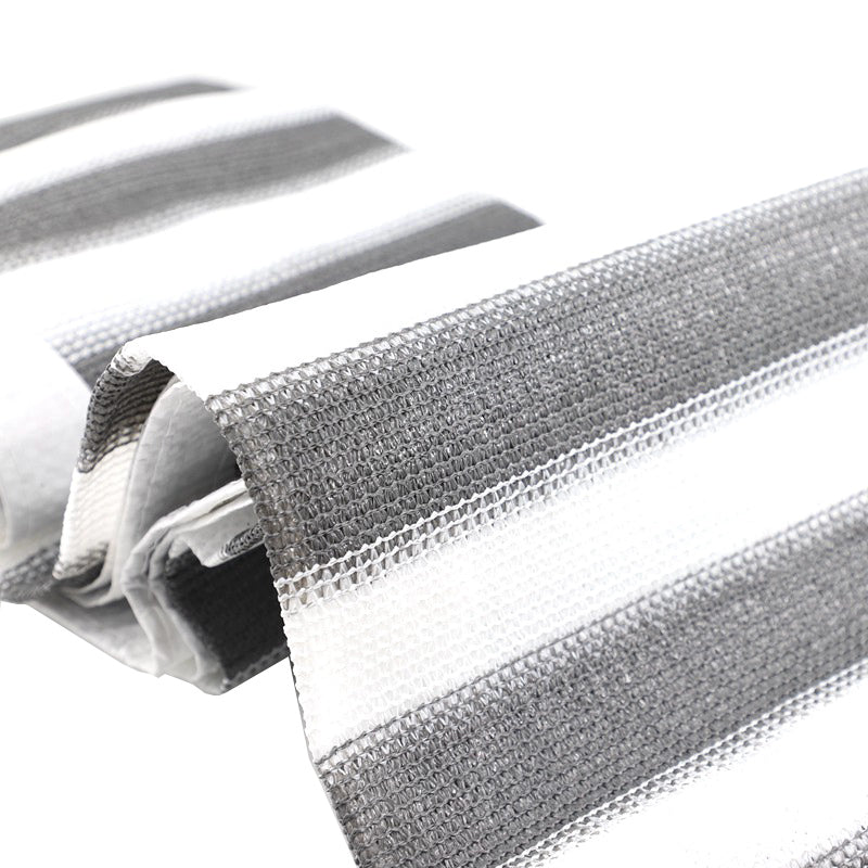 85% Shading Anti-UV Grey White Stripe Sun Shade Net Garden Plants Cover Sunshade Net Balcony Screen Privacy Safety Fence Nets