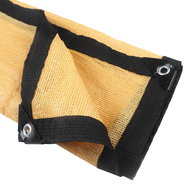 New 90% Shading Red Yellow  Sunshade Outdoor Anti-UV HDPE Sun Shade Net Balcony Privacy Screen Mesh