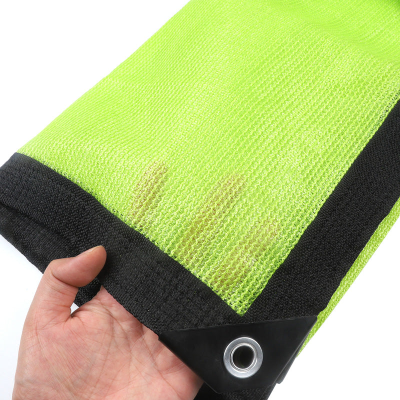 New 90% Shading  Apple Green Sunshade Outdoor Anti-UV HDPE Sun Shade Net Balcony Privacy Screen Mesh