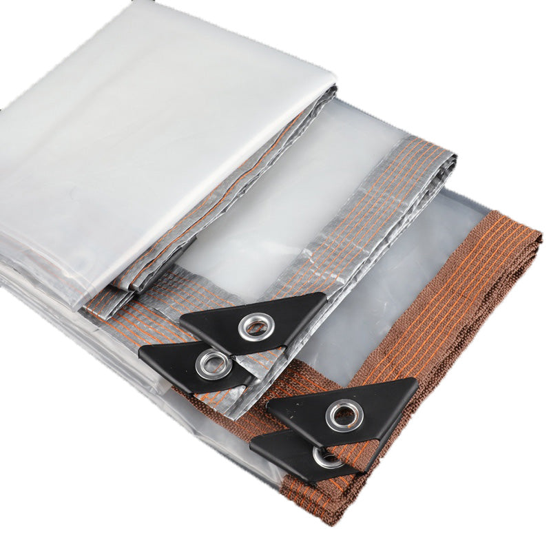 0.12mm Transparent Plastic PE Rainproof Film Outdoor Waterproof Tarpaulin Terrace Succulent Plant Insulation Tent Balcony Awning Tarpaulin
