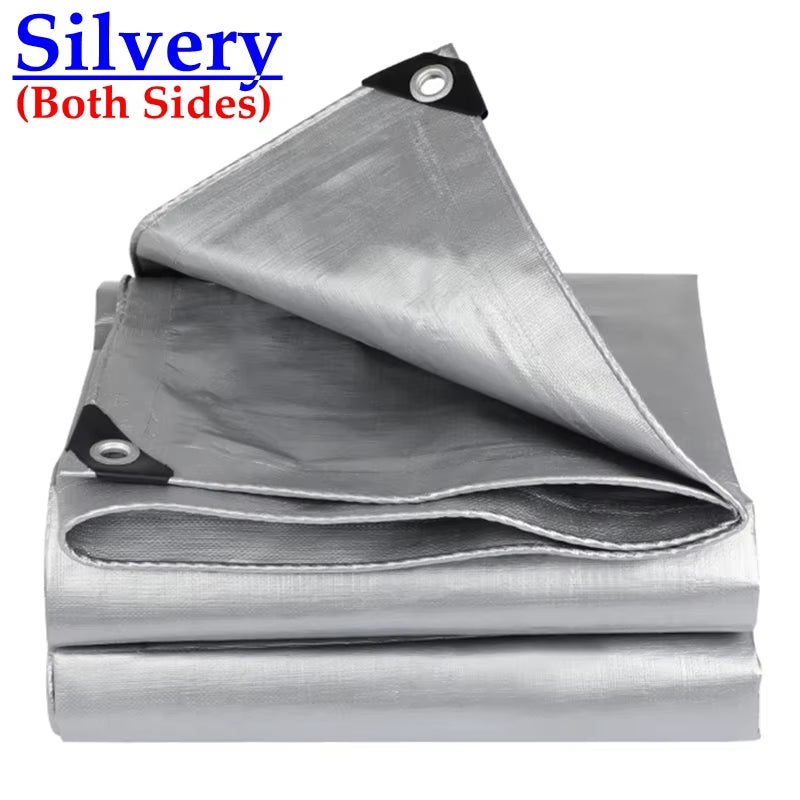 PE Tarpaulin Camping Tent Waterproof Groundsheet Garden Furniture Rainproof Cover Pergolas Canopy Awnings Sun Shelter