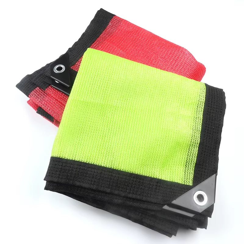 New 90% Shading Red  Sunshade Outdoor Anti-UV HDPE Sun Shade Net Balcony Privacy Screen Mesh