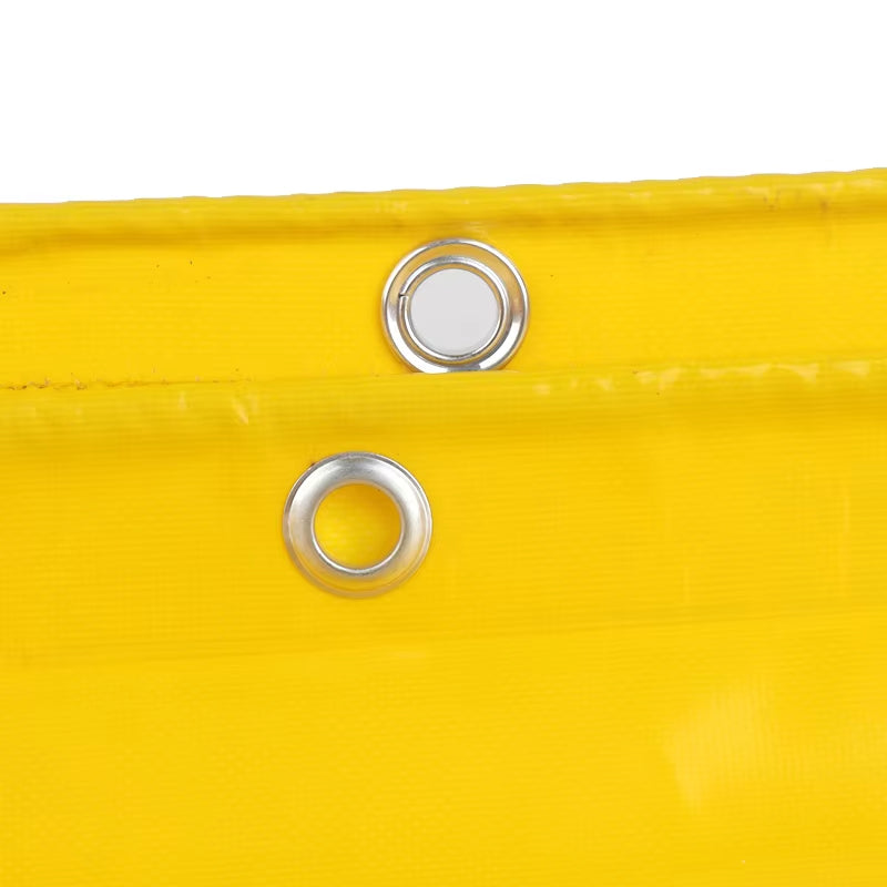 Yellow 500GSM Heavy Duty PVC Tarpaulin Waterproof Knife Cloth Camping Tent Groundsheet Gazebos Canopy Awnings Shading Sails