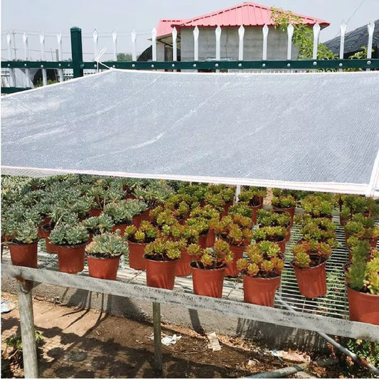 Outdoor Aluminum Foil Sun Shade Net Car Shed Rooftop Shading Sail Garden Shelter Awning Pergolar Terrace Sunshade Cloth