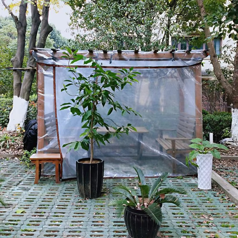 Customize Transparent PE Film Tarpaulin Garden Succulent Plants Rain Shelter Waterproof PE Tarp Cover