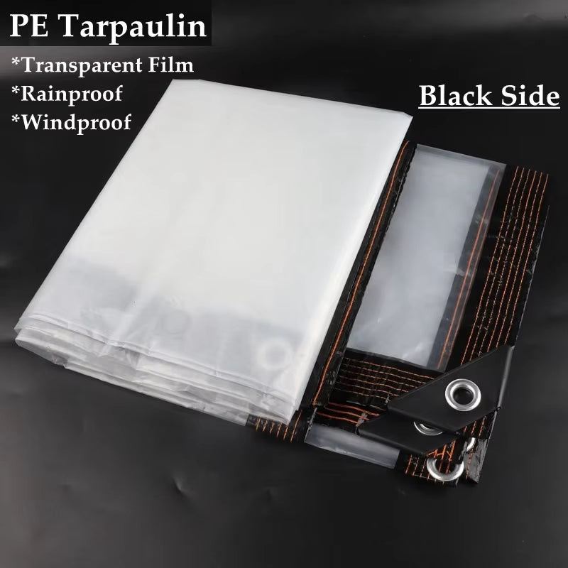 Customize Transparent PE Film Tarpaulin Garden Succulent Plants Rain Shelter Waterproof PE Tarp Cover