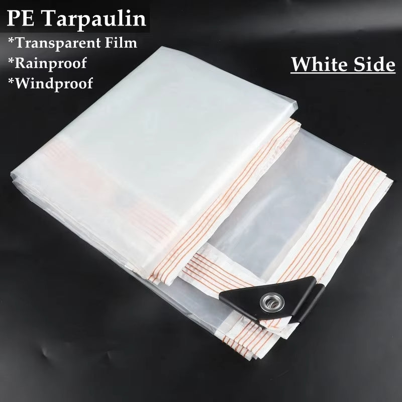 Customize Transparent PE Film Tarpaulin Garden Succulent Plants Rain Shelter Waterproof PE Tarp Cover