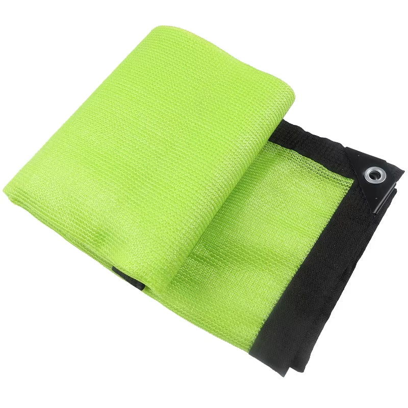 New 90% Shading  Apple Green Sunshade Outdoor Anti-UV HDPE Sun Shade Net Balcony Privacy Screen Mesh