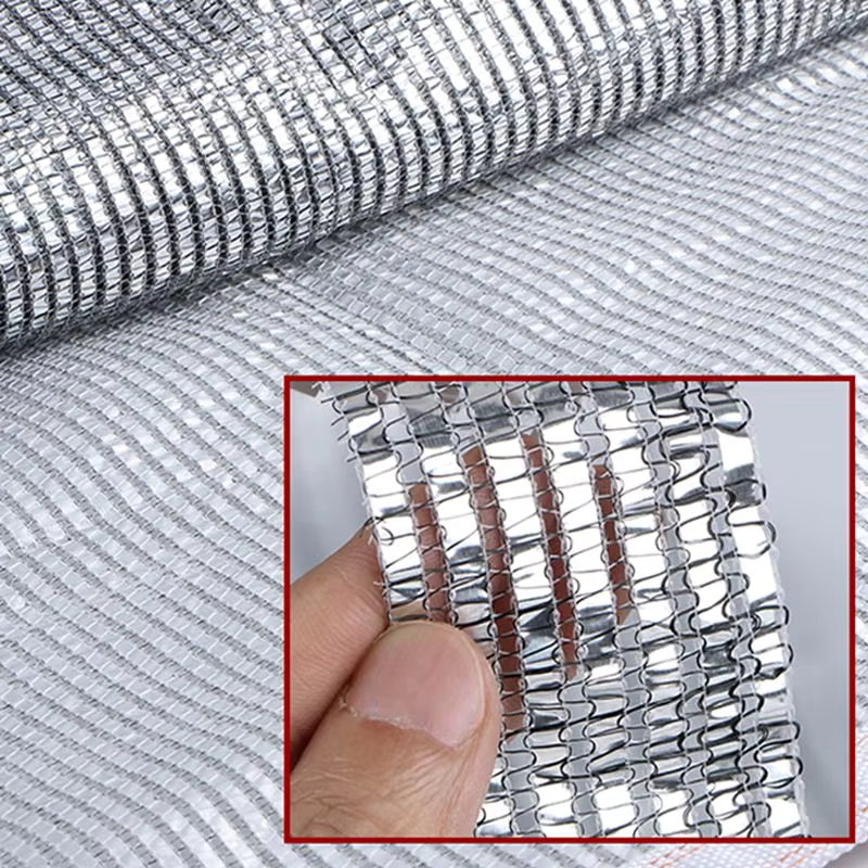 Outdoor Aluminum Foil Sun Shade Net Car Shed Rooftop Shading Sail Garden Shelter Awning Pergolar Terrace Sunshade Cloth
