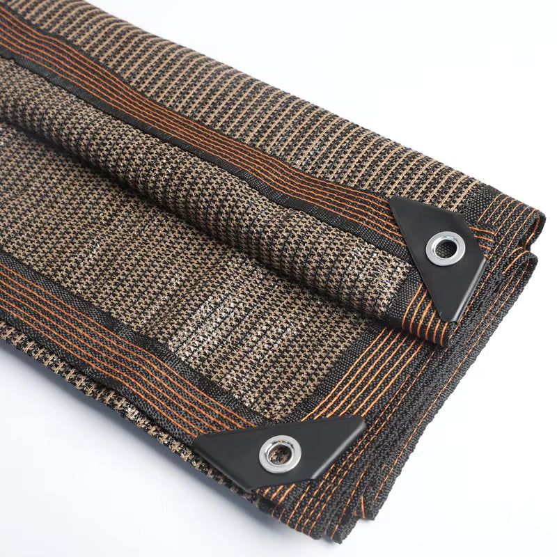 85~90% Shading Anti-UV Coffee Brown HDPE Sun Shade Net Swimming Pool Sunshade Mesh Balcony Screen