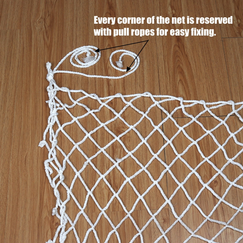 Customizable 6mm Knotless Net Children's Playground Safety Fence No Knot Trampoline Netting Stairs Anti Fall Mesh