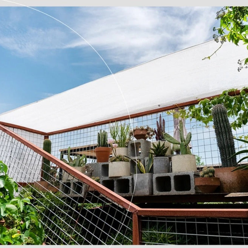 3Pin 4Pin Anti-UV HDPE White Sun Shade Net Outdoor Gazebo Sun Shelter Agriculture Garden Succulent Plants Cover Sunshade Net