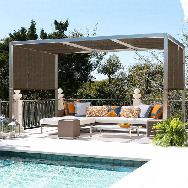 96% Shading Thicken Outdoor Anti-UV Coffee Brown Sun Shade Net Gazebos Camping Tent Sunshade Sails Balcony Privacy Screen Garden Fence Netting