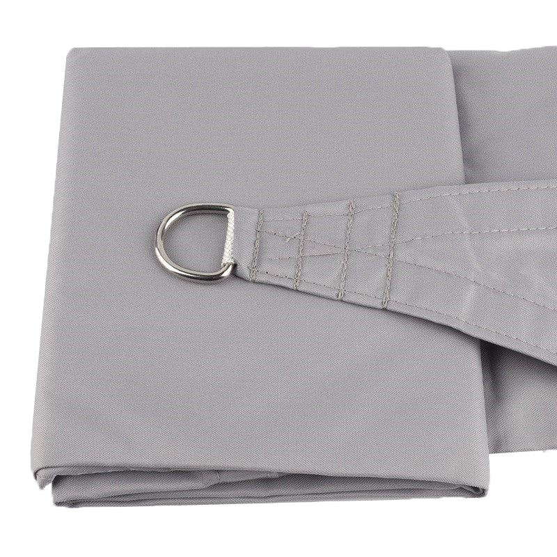 Grey D-Ring 300D Polyester Waterproof Sun Shade Sails Garden Canopy Awnings Rainproof Sun Shading Net