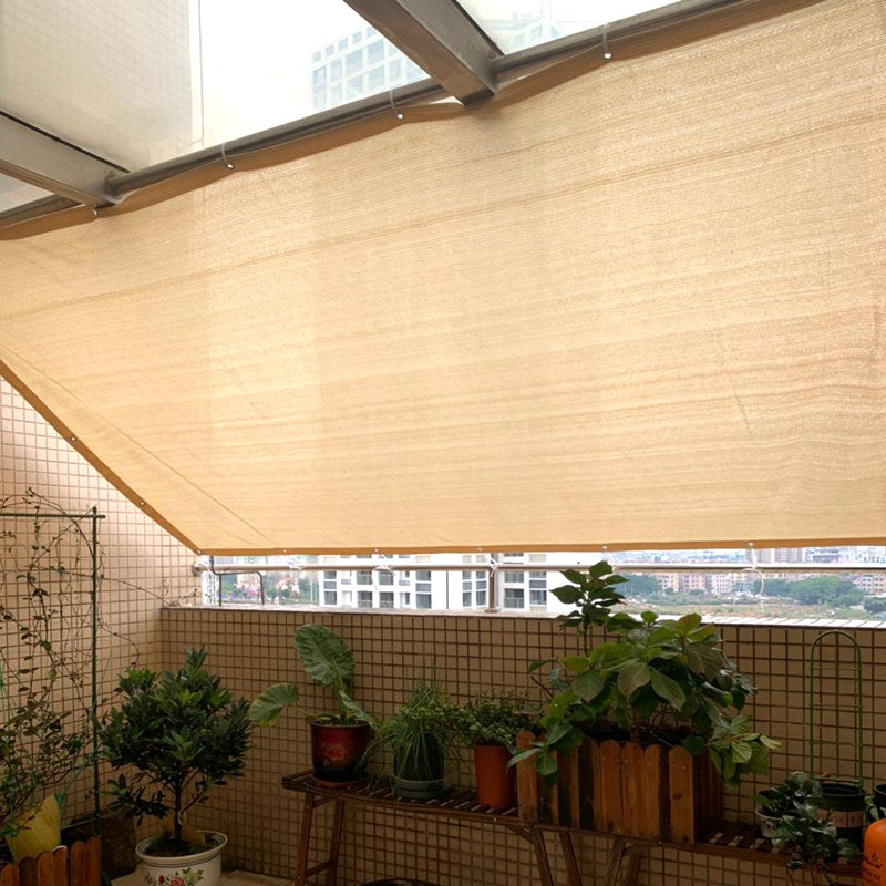 Thicken Beige Anti-UV Sun Shade Net Home Garden Terrace Safety Fence Net Balcony Privacy Screen Canopy Shade Sails