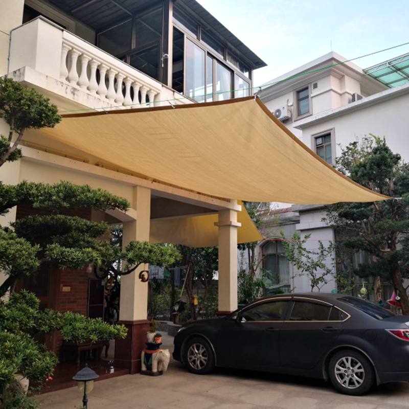 Thicken Beige Anti-UV Sun Shade Net Home Garden Terrace Safety Fence Net Balcony Privacy Screen Canopy Shade Sails