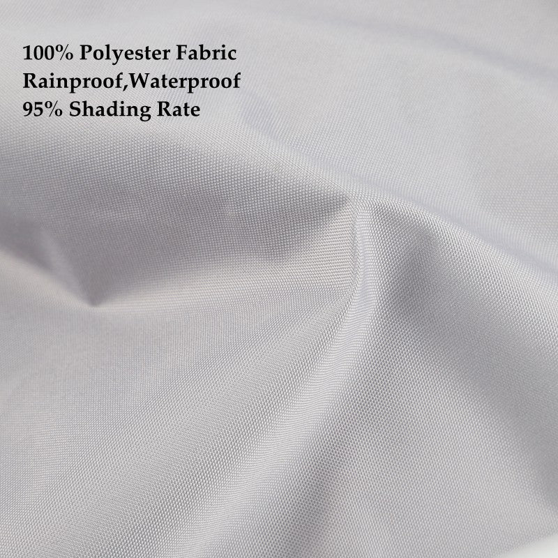 Grey Color 100% Polyester Waterproof Balcony Safety Privacy Screen Net Terrace Windproof Fencing Net Rainproof Sun Shading Sails