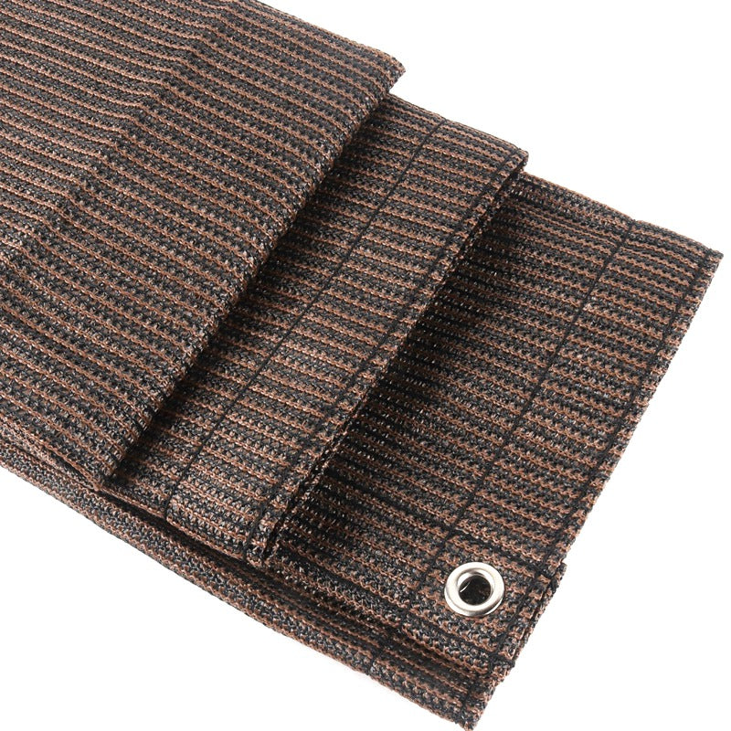 96% Shading Thicken Outdoor Anti-UV Coffee Brown Sun Shade Net Gazebos Camping Tent Sunshade Sails Balcony Privacy Screen Garden Fence Netting
